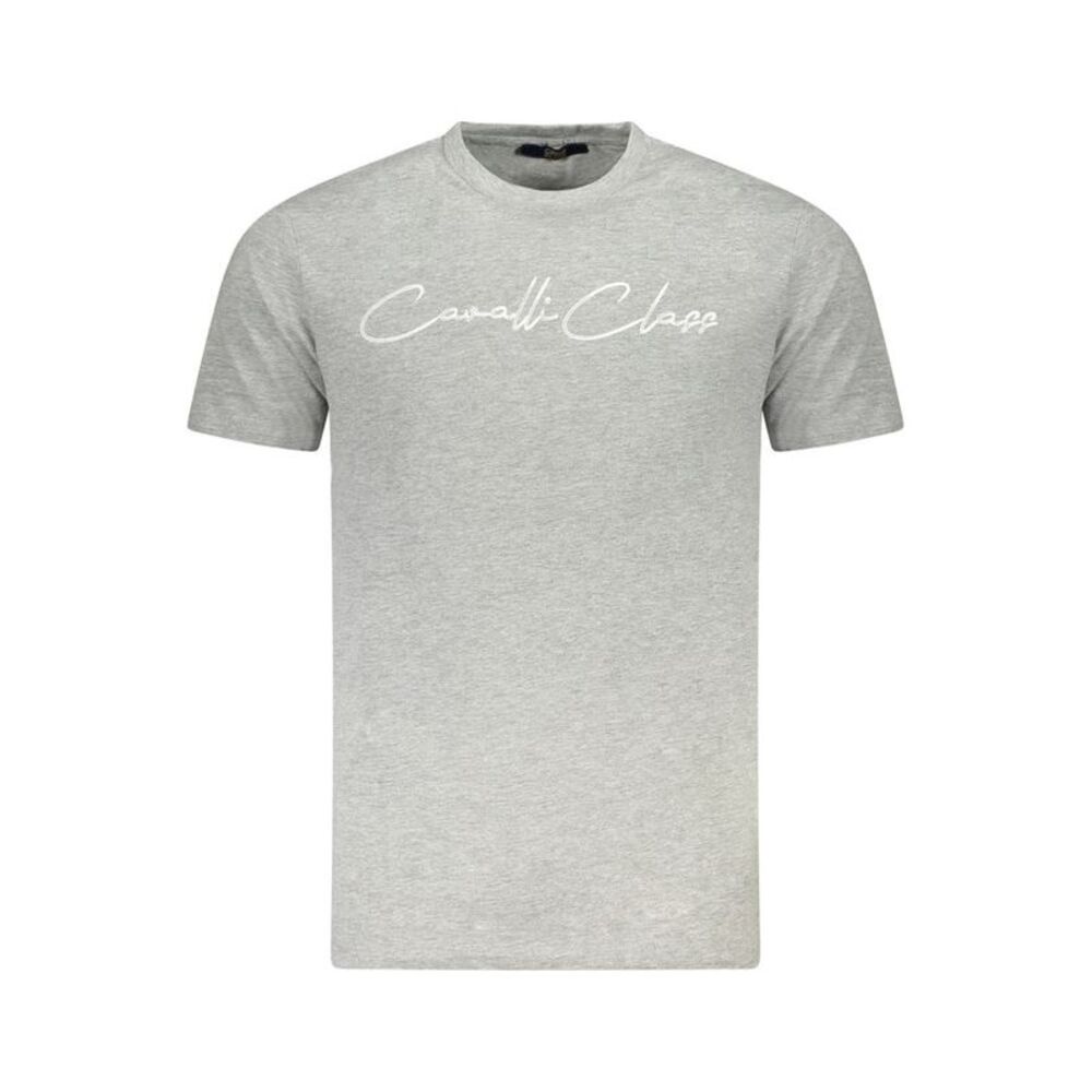 Cavalli Class Grigio Cotton Men Men's T-Shirt